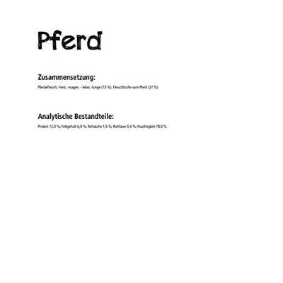 Belcando Single Proteïneblik [6 x 400 g paard], gevarieerd natvoer voor honden, monoproteïne natvoer