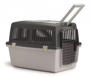 Trixie 39874 transportbox Gulliver 7, L: 73 × 75 × 104 cm, lichtgrijs/donkergrijs