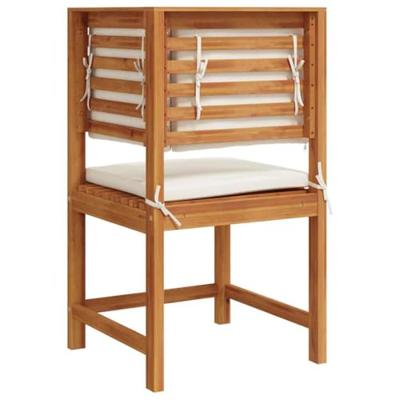 Tuinstoel met kussen Bruin 50 x 50 x 91cm Massief acaciahout