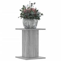 Plantenstandaards 2 st 30x30x40 cm bewerkt hout grijs sonoma - thumbnail