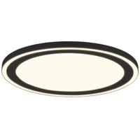 LED Plafondlamp - Plafondverlichting - Trion Coman - 29W - Warm Wit 3000K - Rond - Mat Zwart - Kunststof - thumbnail