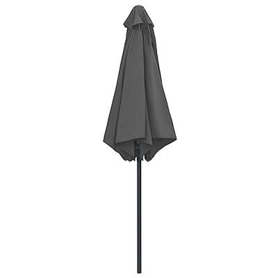 VidaXL Parasol met aluminium paal 270x246 cm antracietkleurig VidaXL Parasol met aluminium paal 270x246 cm antracietkleurig