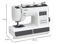 Brother Naaimachine met vrije arm HF37VP1 LED-lamp Zwart, Wit - thumbnail