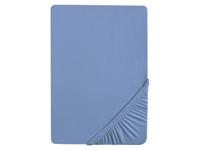 Biberna Jersey hoeslaken (Blauw, 140-160 x 200 cm) - thumbnail