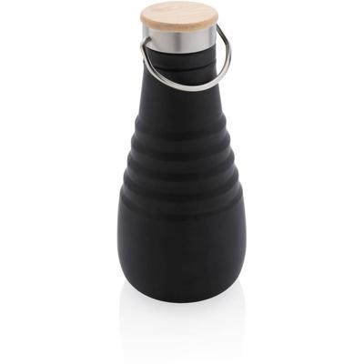 XD Collection drinkfles opvouwbaar 600 ml siliconen zwart XD Collection drinkfles opvouwbaar 600 ml siliconen zwart