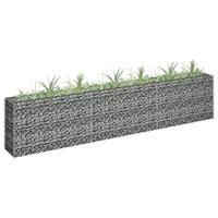 VidaXL Gabion plantenbak verhoogd 270x30x60 cm gegalvaniseerd staal - thumbnail