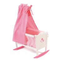 Houten Poppenwieg - Fiori Bianco - thumbnail