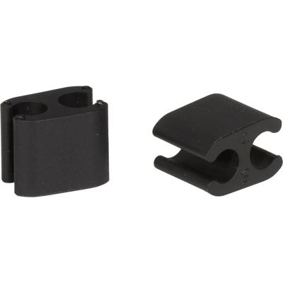Elvedes kabelclips duo pvc 5,0 mm + 5,0 mm zwart (50 stuks)