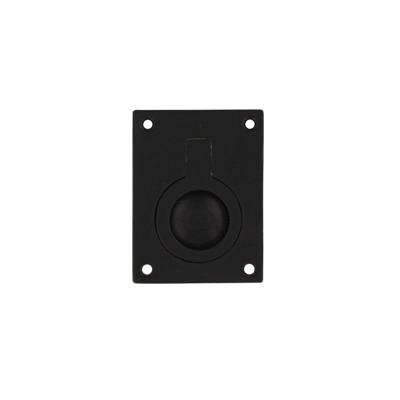 Intersteel Luikring rechthoekig 41x31mm - mat zwart