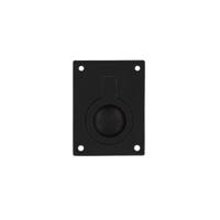 Intersteel Luikring rechthoekig 41x31mm - mat zwart - thumbnail