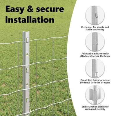 VidaXL Hek met paal zilver 0,8 x 25 m staal
