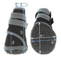 Kerbl Active Dog Paw Protector - One Size - Ademend rubber - Antislip - thumbnail
