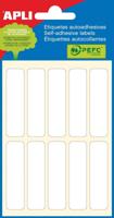 Apli witte etiketten ft 13 x 50 mm (b x h), 60 stuks, 10 per blad (2673) - thumbnail