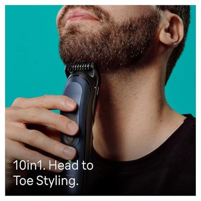 Braun MGK7410 Trimmer Blauw/Zwart Braun MGK7410 Trimmer Blauw/Zwart