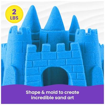Kinetic Sand colour sand bag blauw 907g - thumbnail