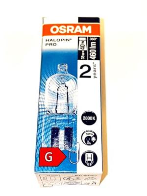 Osram Halogeen Insteeklampje - Warm wit licht - Dimbaar - 33W vervangt 40W