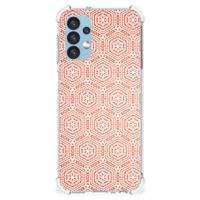 Samsung Galaxy A13 (4G) Doorzichtige Silicone Hoesje Pattern Orange - thumbnail