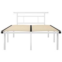 Bedframe metaal wit 120x200 cm - thumbnail