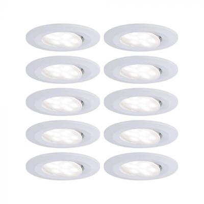 Paulmann LED-inbouwlamp voor badkamer Set van 10 stuks 65 W Wit (mat) Paulmann LED-inbouwlamp voor badkamer Set van 10 stuks 65 W Wit (mat)