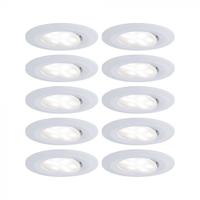 Paulmann LED-inbouwlamp voor badkamer Set van 10 stuks 65 W Wit (mat) - thumbnail