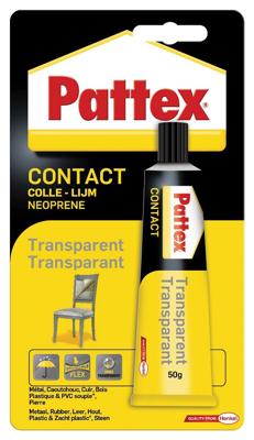 Pattex contactlijm transparant 50 gram Pattex contactlijm transparant 50 gram
