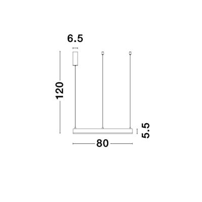 Lyora HanglampMotif wit Ø 80cm 3000K - 9190748