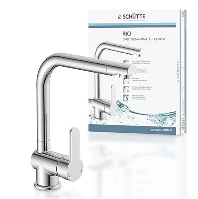 Keukenmengkraan Schutte Rio Hoge Draaibare Uitloop Chroom