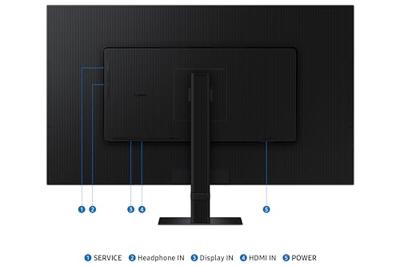 SAMSUNG LS32D700EAUXEN - Viewfinity S7 32 inch UHD Monitor (3840 x 2160, 16:9, 60Hz, 5ms, Eye Saver, Flicker Free), zwart, versie 2024
