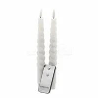 LED Dinerkaars Swirl Wax 2st Wit - thumbnail