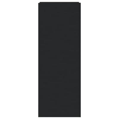 Schoenenkast 52x37,5x100 cm bewerkt hout zwart Schoenenkast 52x37,5x100 cm bewerkt hout zwart