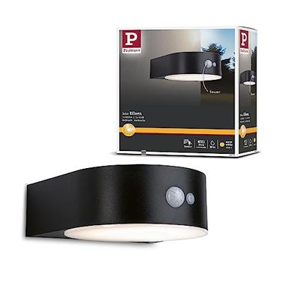 Paulmann 94570 Eileen Wandlamp op zonne-energie Energielabel: G (A - G) 5.5 W Warmwit Zwart Paulmann 94570 Eileen Wandlamp op zonne-energie Energielabel: G (A - G) 5.5 W Warmwit Zwart