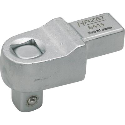 HAZET Insteekvierkantaandrijvingen 6414 · 14 x 18 mm insteekvierkant massief · 1/2 inch (12,5 mm) vierkant massief · Lengte: 63,5 mm