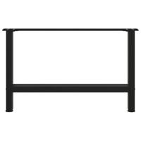 Salontafelpoten 2 st 70x(42-43) cm staal zwart - thumbnail