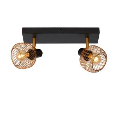 Lucide MAREN - Plafondspot - 2xE14 - Mat Goud / Messing