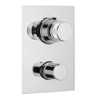 Douchekraan Xenz Duero Inbouw Rond Chroom 2 Greeps - thumbnail