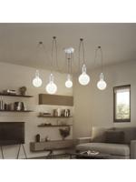 Light depot - plafondkap metaal 5 lichts - beton - Outlet - thumbnail