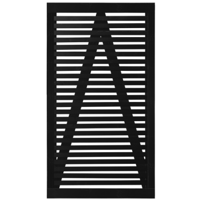 Zwart Houten Tuindeur Tokyo 100 x 180 CM