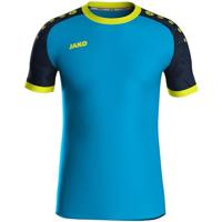 JAKO 4224 Shirt Iconic Km - Jako-Blauw/Marine/Fluogeel - 3XL - thumbnail