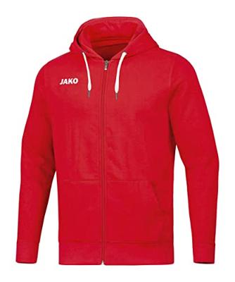 JAKO 6865K Jas Met Kap Base Kids - Rood - 140