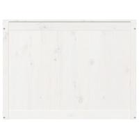 Wasmand 88,5x44x66 cm massief grenenhout wit - thumbnail