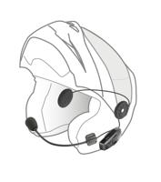 INTERPHONE helm communicatiesysteem "u-com 7 r" helmet com.system interp. u-com 7r single kit - thumbnail