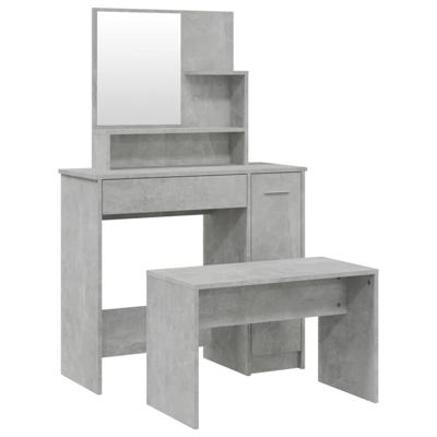 Kaptafelset 86,5x35x136 cm betongrijs
