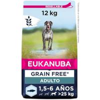 Eukanuba Adult L/XL graanvrij zeevis hondenvoer 2 x 12 kg - thumbnail