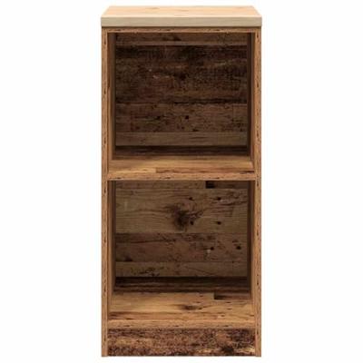 Garagekast 40x51x85 cm massief grenenhout oud hout