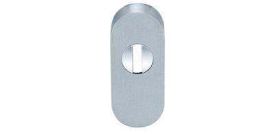 Veiligheidsrozet stuk ovaal rvs mat PC+KTB 15 mm