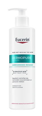 Eucerin DermoPure Triple Action Reinigingsgel Post-Acne Vlekken Onzuivere Huid 400ml