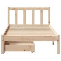 Bedframe zonder matras massief grenenhout 90x200 cm - thumbnail