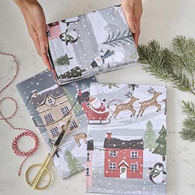 Vel Inpakpapier Kerstdorp (2st) - thumbnail