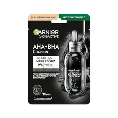 Garnier SkinActive AHA + BHA Charbon Serum Masker