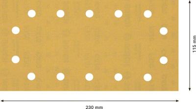 Bosch Accessories EXPERT C470 2608900868 Oscillerend schuurpapier Geperforeerd Korrelgrootte (num) 320 (l x b) 230 mm x 115 mm 10 stuk(s) Bosch Accessories EXPERT C470 2608900868 Oscillerend schuurpapier Geperforeerd Korrelgrootte (num) 320 (l x b) 230 mm x 115 mm 10 stuk(s)